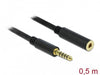 EAN 4043619857951 - DeLOCK 85795 cable de audio 0,5 m 4.4mm Negro imagen 2