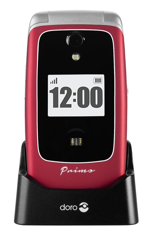 EAN 4260117674471 - Doro Primo 418 7,11 cm (2.8") 110 g Rojo Teléfono con cámara imagen 1