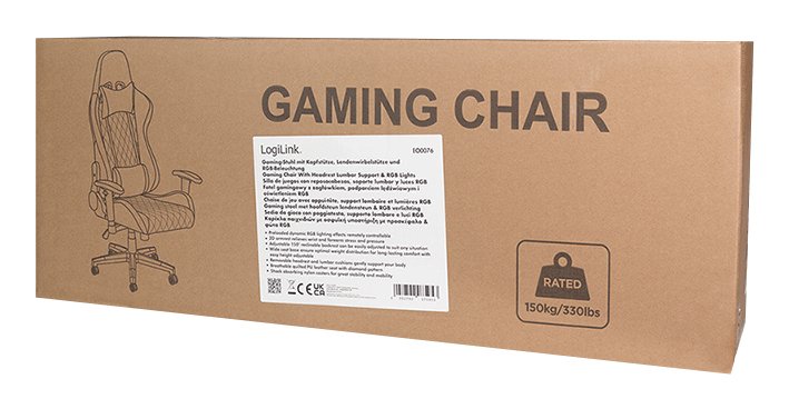 EAN 4052792075953 - LogiLink EO0076 silla de oficina y de ordenador Asiento acolchado Respaldo acolchado imagen 6