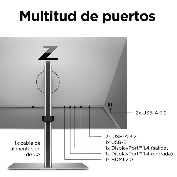 EAN 0196188122938 - HP Z24q G3 QHD Display pantalla para PC 60,5 cm (23.8") 2560 x 1440 Pixeles Quad HD LCD Plata imagen 12