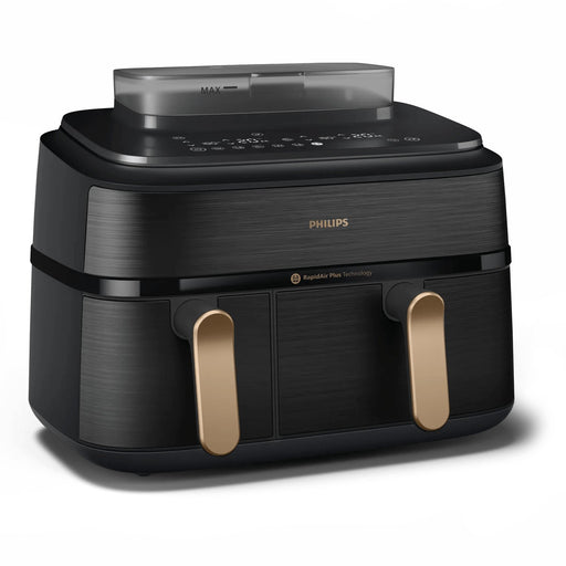 EAN 8720389049286 - Philips 5000 series NA552/00 freidora Doble 9 L Independiente 2750 W Freidora de aire caliente Negro, Oro imagen 1