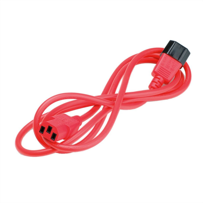 EAN 7630049614505 - ROLINE 19.08.1525 cable de transmisión Rojo 0,8 m C14 acoplador C13 acoplador imagen 3