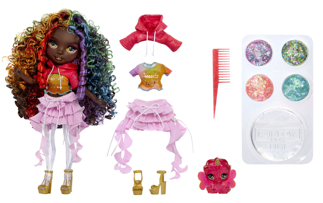 EAN 35051122432 - Rainbow High Rainbow Shimmers with Slime Fashion Doll - Iris (rainbow) imagen 2