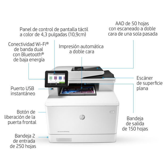 EAN 0192018996632 - HP Color LaserJet Pro MFP M479fnw Laser A4 600 x 600 DPI 27 ppm Wifi imagen 6