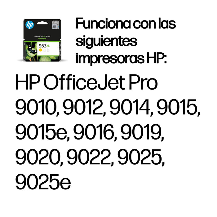 EAN 199764686428 - HP 963XL High Yield Yellow Original Ink Cartridge cartucho de tinta 1 pieza(s) Alto rendimiento (XL) imagen 2