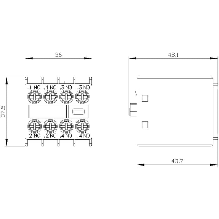 EAN 4011209829312 - Siemens 3RH2911-1HA22 contacto auxiliar imagen 4