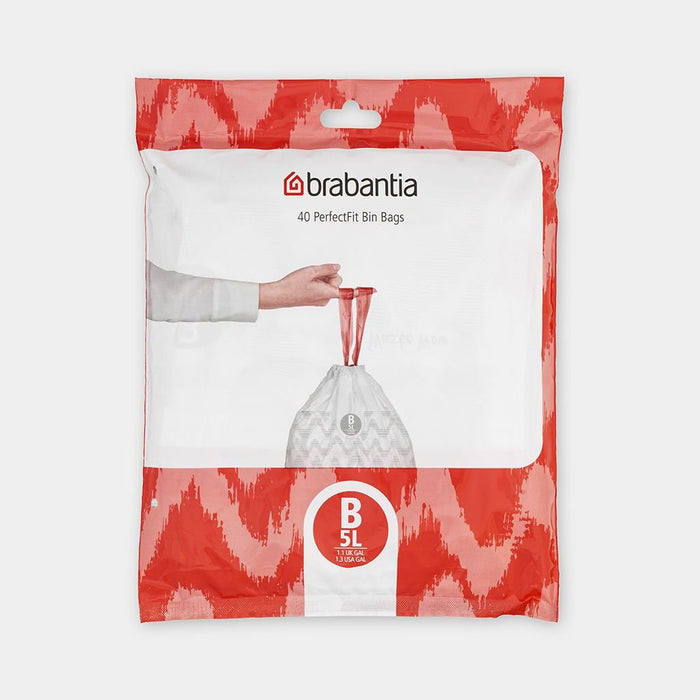 EAN 8710755137747 - Brabantia 137747 bolsa para basura 7 L Blanco 40 pieza(s) imagen 1
