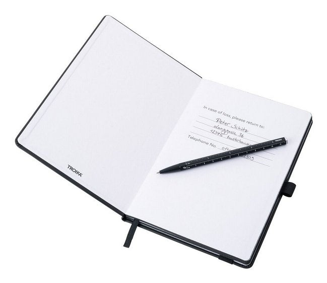 EAN 4024023140822 - TROIKA NPP04/DB cuaderno y block A5 64 hojas Negro imagen 2