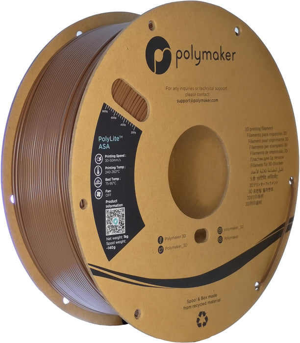 EAN 6938936702153 - Polymaker PF01032 material de impresión 3d Acrilonitrilo estireno acrilato (ASA) Marrón 1 kg imagen 1