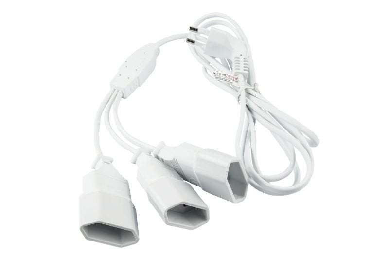 EAN 4066857003249 - Kabelmeister SK0413-W020 base múltiple 2,25 m 3 salidas AC Interior Blanco imagen 2