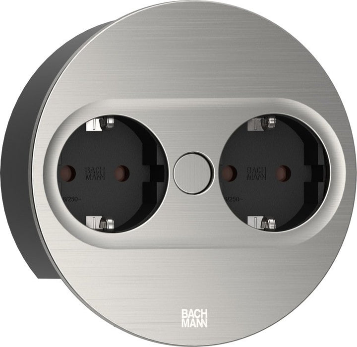 EAN 4057298128936 - Bachmann 946.000 toma de corriente 2 x Type F Acero inoxidable imagen 1
