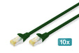 EAN 4016032469247 - Digitus DK-1644-A-030-G-10 cable de red Verde 3 m Cat6a S/FTP (S-STP) imagen 1
