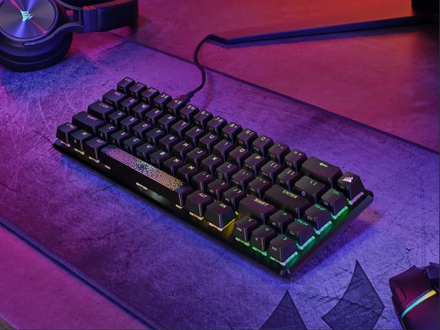 EAN 840006698371 - Corsair K65 PRO MINI teclado Juego USB QWERTZ Alemán Negro imagen 2