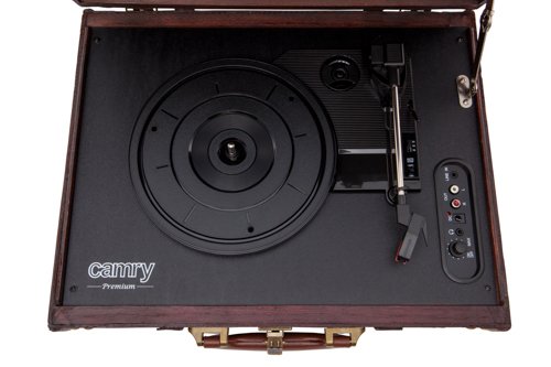 EAN 5908256838420 - Camry Premium CR1149 Tocadiscos de tracción por correa Negro, Marrón Semiautomático imagen 3