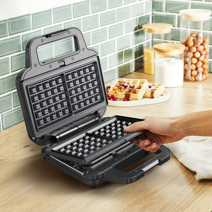 EAN 3016661177057 - Tefal SW383D10 sandwichera 700 W Negro, Acero inoxidable imagen 13
