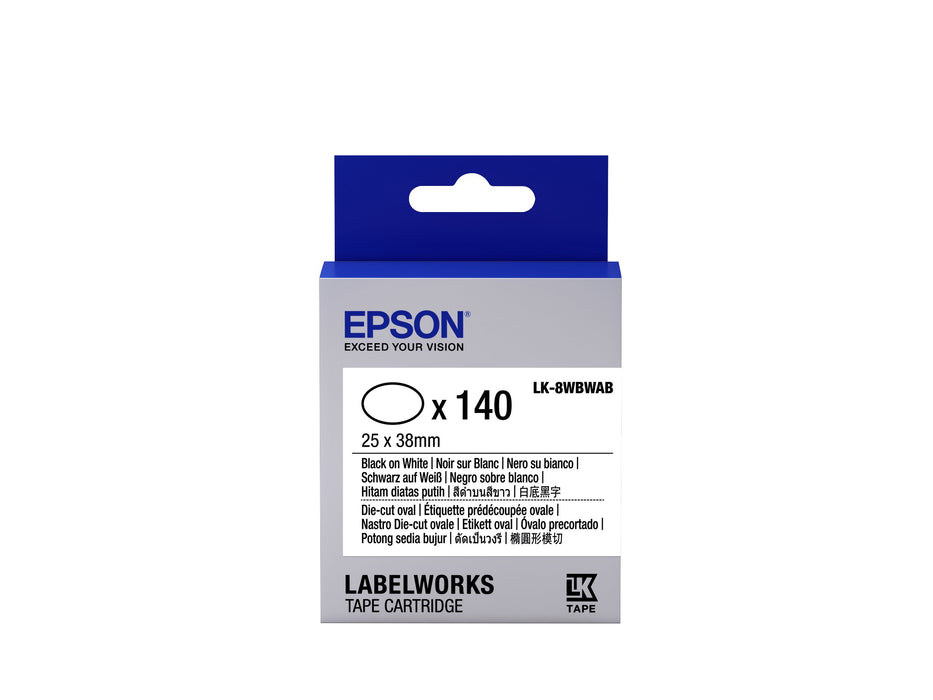 EAN 8715946611815 - Epson LK-8WBWAB cinta para impresora de etiquetas Negro sobre blanco imagen 1