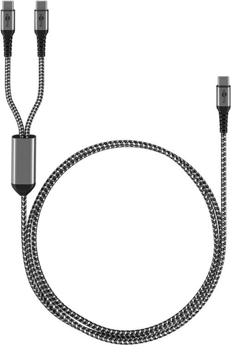 EAN 4040849757396 - Goobay 75739 cable USB 1,5 m USB C 2 x USB C Negro, Gris imagen 1