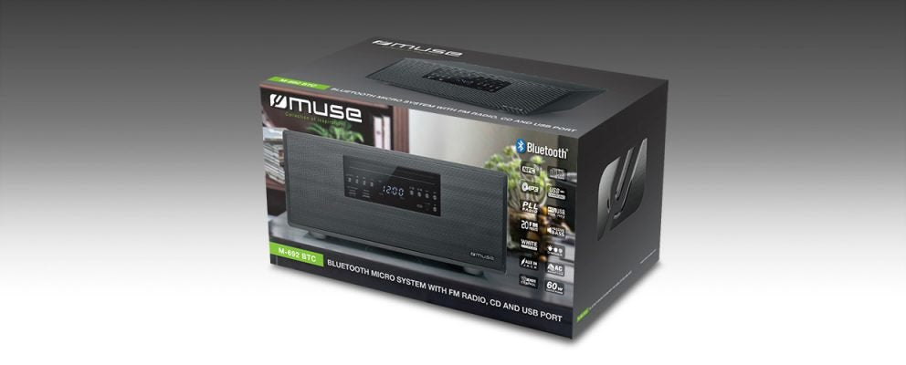 EAN 3700460206864 - Muse M-692 BTC sistema de audio para el hogar Microcadena de música para uso doméstico 60 W Negro imagen 4