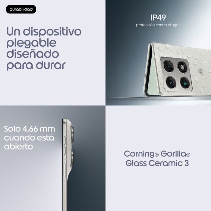 EAN 840493610849 - Motorola razr fold 20,6 cm (8.09") SIM doble Android 16.0 5G USB Tipo C 16 GB 512 GB 6000 mAh Blanco imagen 13