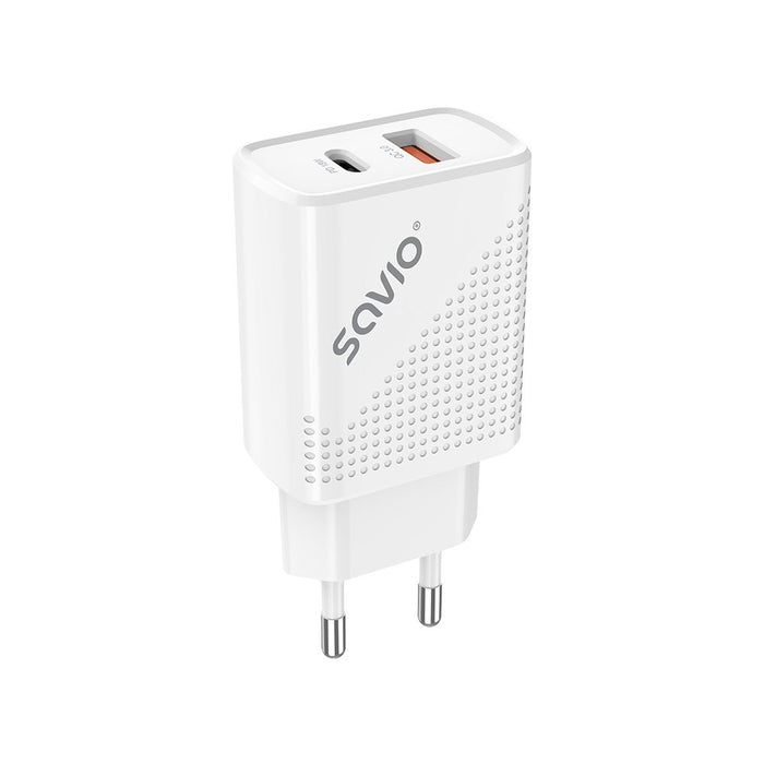 EAN 5901986046790 - Savio LA-04 USB Type A & Type C Quick Charge Power Delivery 3.0 Indoor Smartphone, Tableta Blanco Carga r imagen 4