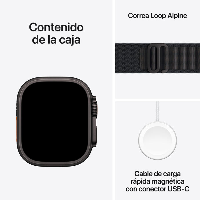 EAN 0195950610383 - Apple Watch Ultra 3 OLED 49 mm Digital 422 x 514 Pixeles Pantalla táctil 5G Negro Wifi GPS (satélite) imagen 8