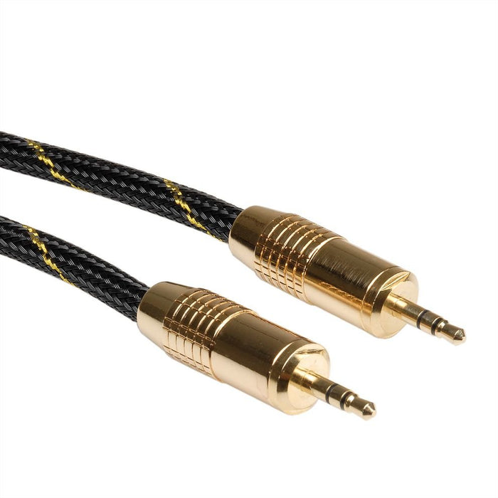 EAN 7611990112135 - ROLINE 11.09.4285 cable de audio 5 m 3,5mm Negro imagen 3