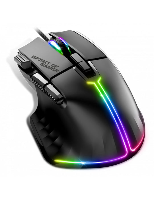 EAN 3700104455153 - Spirit of Gamer PRO-M5 ratón Juego mano derecha USB tipo A Óptico 12800 DPI imagen 1