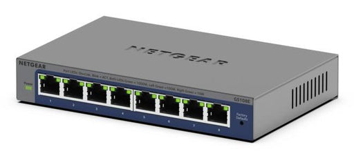 EAN 0606449169959 - NETGEAR GS108Ev4 No administrado L2/L3 Gigabit Ethernet (10/100/1000) Gris imagen 1