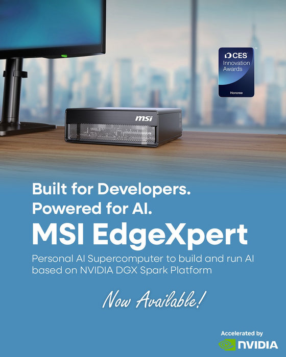 EAN 4711377403511 - MSI EdgeXpert-32SEU ARM Cortex GB10 128 GB LPDDR5x-SDRAM 4 TB SSD DGX OS Mini PC Negro imagen 16