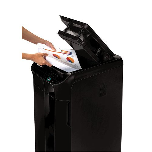 EAN 0043859804986 - Fellowes 100135793 triturador de papel Corte en confeti Negro imagen 6