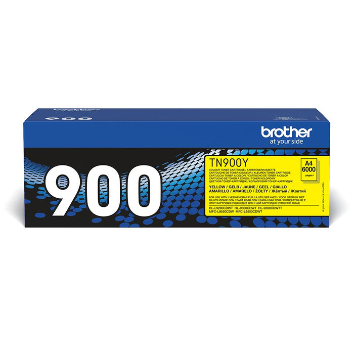 EAN 4977766735124 - Brother TN-900Y cartucho de tóner 1 pieza(s) Original Amarillo imagen 1