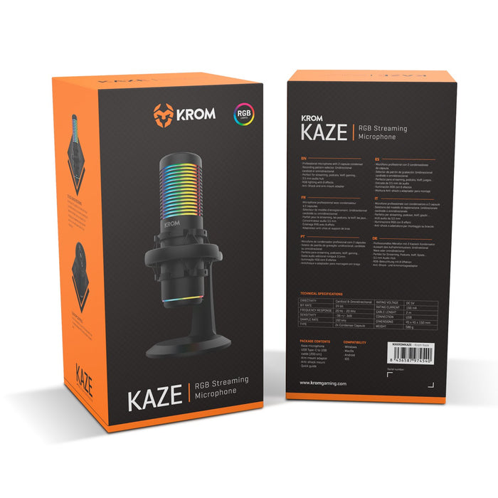 EAN 8436587974540 - Krom NXKROMKAZE micrófono Negro Micrófono para PC imagen 10