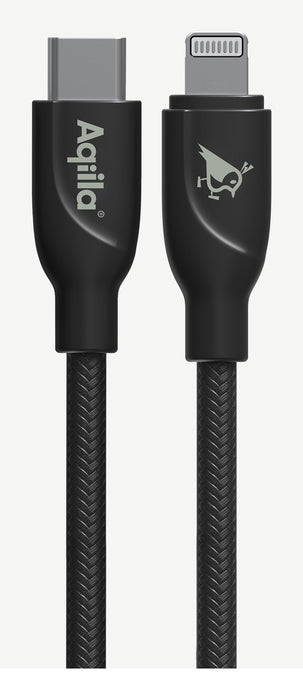 EAN 8716778931850 - Aqiila Cablebird CB21 cable USB USB 2.0 1 m Lightning USB C Negro imagen 2