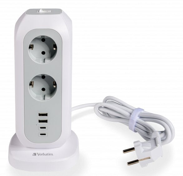 EAN 0023942495475 - Verbatim 49547 base múltiple 11 salidas AC Interior Blanco imagen 1