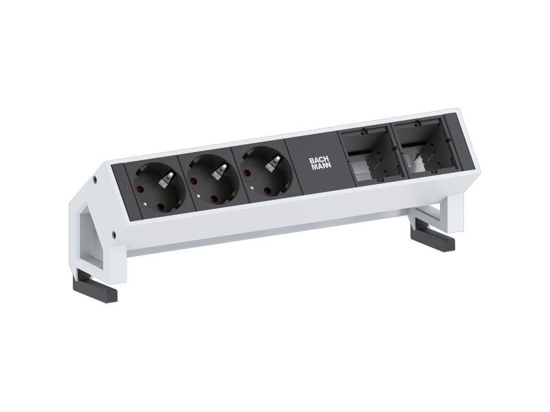 EAN 4016514044092 - Bachmann Desk 2 base múltiple 0,2 m 3 salidas AC Negro, Blanco imagen 1