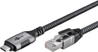 EAN 4040849707544 - Goobay 70754 cambiador de género para cable USB C RJ-45 Negro, Plata imagen 3