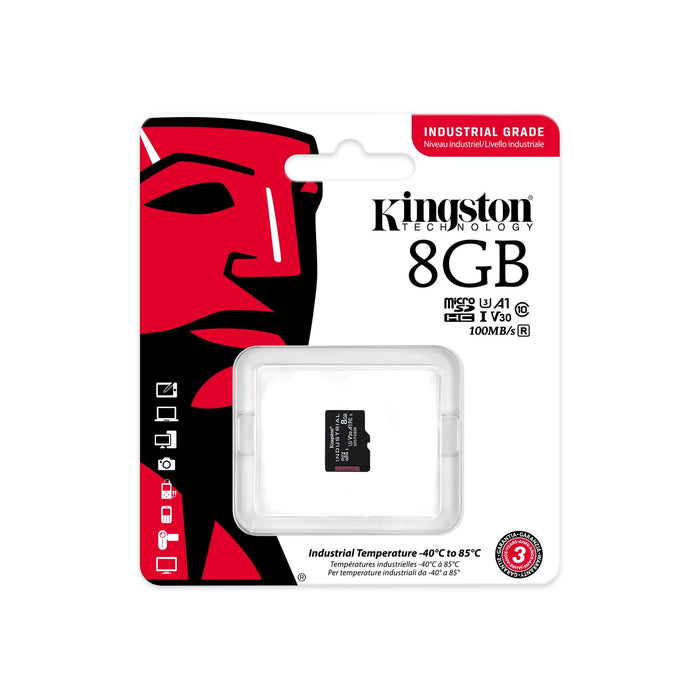 EAN 0740617321005 - Kingston Technology Industrial 8 GB MicroSDHC UHS-I Clase 10 imagen 3
