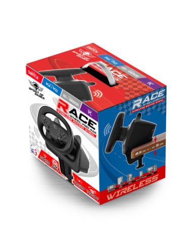 EAN 3700104441682 - Spirit of Gamer RACE WHEEL PRO AIR Negro Bluetooth/USB Volante Android, Nintendo Switch, PC, PlayStation  imagen 3