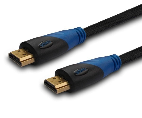 EAN 5901986040446 - Savio CL-49 cable HDMI 5 m HDMI tipo A (Estándar) Negro, Azul imagen 1