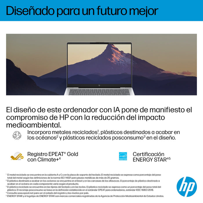EAN 0199251192425 - HP OmniBook 7 AI 14-fr0010ns Intel Core Ultra 5 225U Portátil 35,6 cm (14") 2K 16 GB LPDDR5-SDRAM 1 TB SS imagen 8