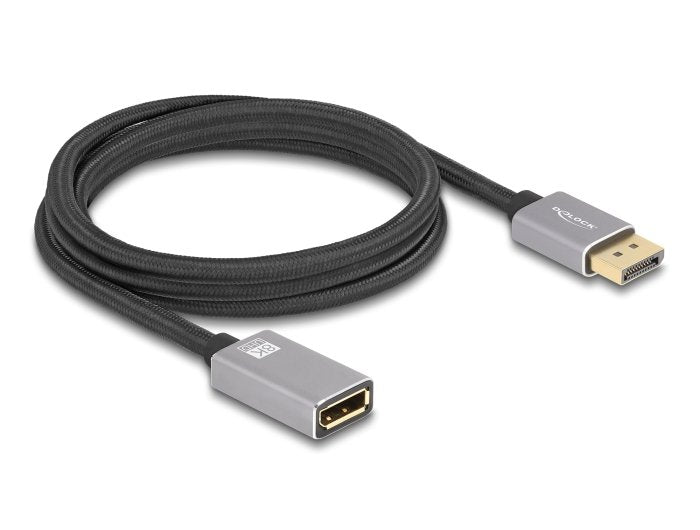 EAN 4043619810802 - DeLOCK 81080 cable DisplayPort 2 m Gris, Negro imagen 1