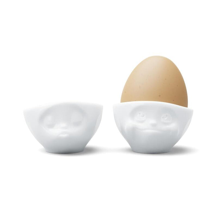 Fiftyeight Eierbecher Set Nr.1 - Küssend & Verträumt Blanco