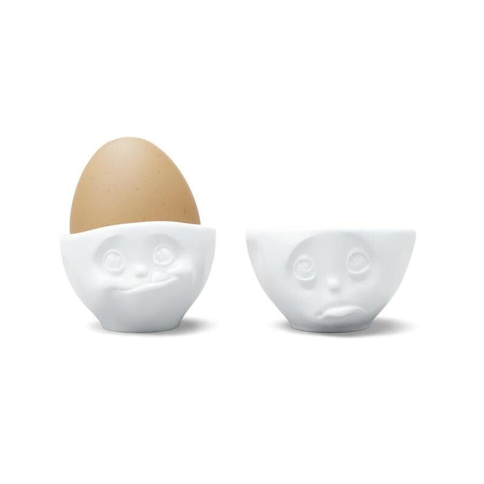 Fiftyeight Eierbecher Set Nr.2 - Och Bitte & Lecker Blanco