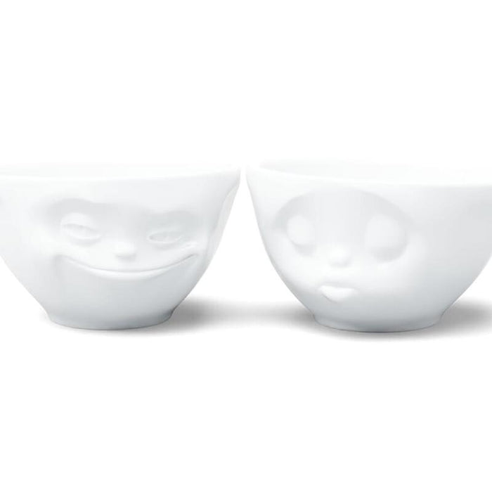 Fiftyeight Juego De Cuencos 200ml - Grinsend & Besando Blanco