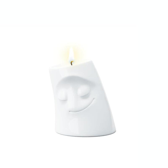 Fiftyeight Kerzenschmusie Kuschelig Pequeño Kerzenhalter Blanco