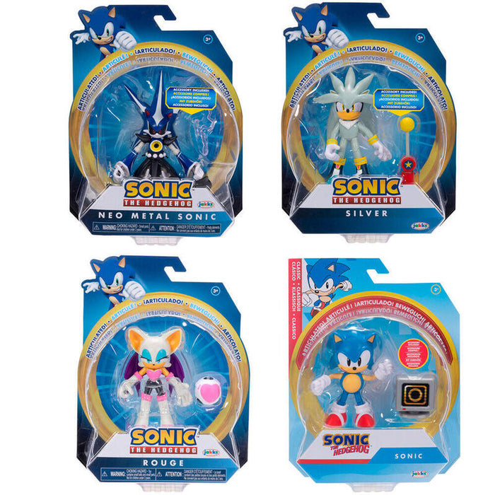 Figura Pack De 6 Unidades  Wave 17 Sonic The Hedgehog 10cm Surtido