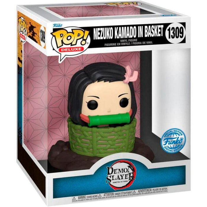Figura Pop Deluxe Demon Slayer Kimetsu No Yaiba Nezuko Kamado In Basket Exclusive