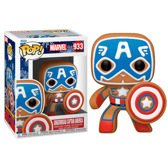 Figura Pop Marvel Holiday Captain America