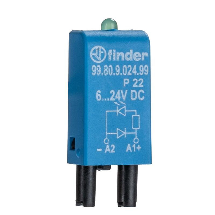 Finder Emv-Módulo, Led + Freilaufdiode 99.80.9.024.99 6-24vdc