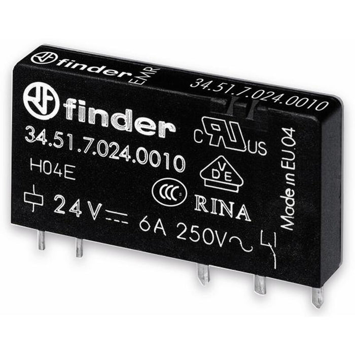 Finder Steck- Relé Para Circuito Impreso 34.51.7.024.0010 1w 6a 24vdc